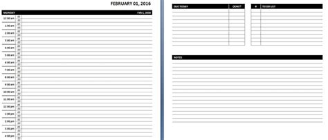 Daily And Weekly Ms Word Planner Templates Office Templates Online