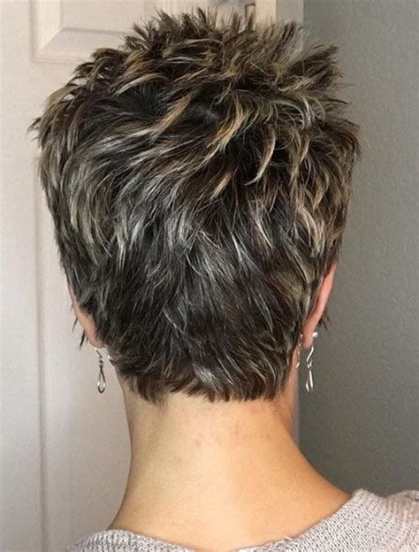 Short Pixie Haircuts For Older Women Shorthaircuts Haircut For Thick