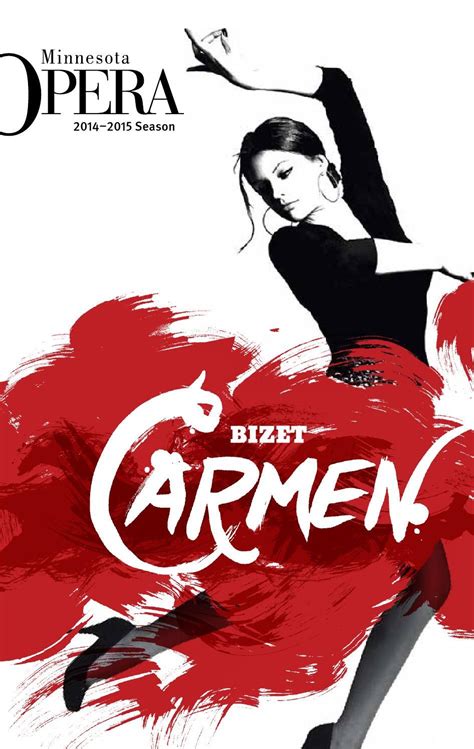 Minnesota Operas 2015 Carmen Program Classical Music Poster Music