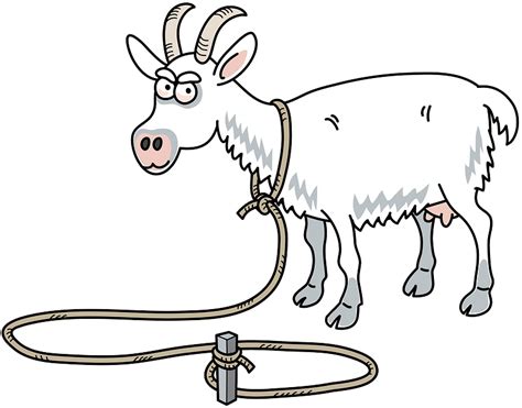 Goat Tied On The Rope Clipart Free Download Transparent Png Creazilla