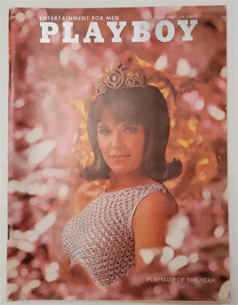 Vintage Playboy Magazine August Men S Centrefold Playmate Julia Lyndon Picclick