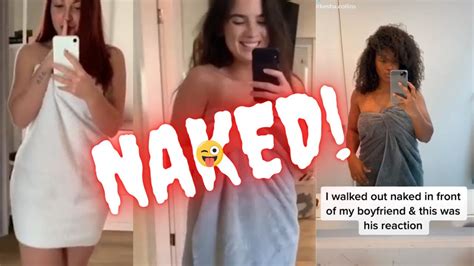naked drop the towel challenge 😂😜ii walked out naked reaction challenge🔥🔥🔥 youtube