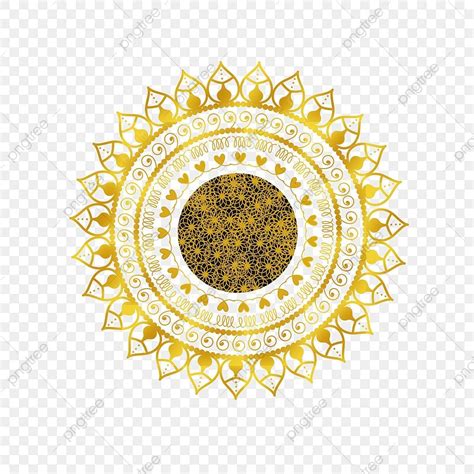 Hiasan Hd Transparent Gambar Mandala Emas Untuk Hiasan Ramadan Gambar
