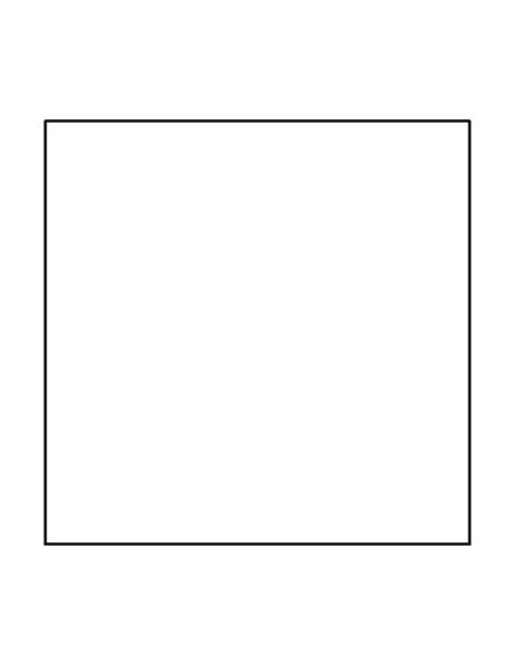 Outline Of A Square Clipart Best