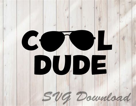 Cool Dude Shades Kids Sunglasses Svg Instant Download Vinyl Etsy