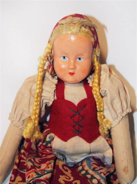 Polish Doll Mask Face Doll Antique Doll Vintage Doll Cloth Doll Celluloid Doll By Bbsxx2 On