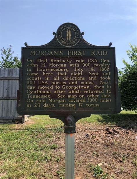 Morgans First Raid Historical Marker