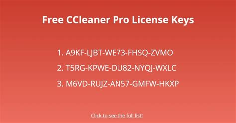 30 Free Ccleaner Pro License Keys Followchain