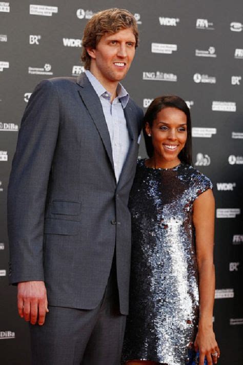 Dirk Nowitzki Of The Dallas Mavericks And His Wife Jessica Olsson
