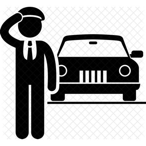 Car Driver Icon Download In Glyph Style