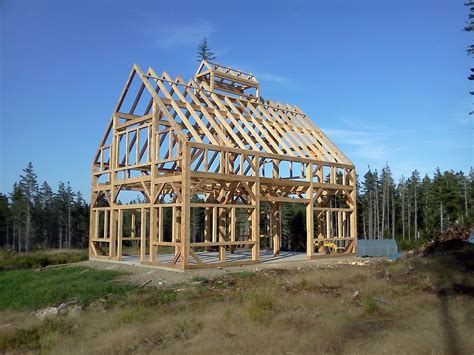 Timber frame barn & garage floorplans. Custom Made 30' X 40' Timber Frame Barn W/ 6' X 12 ...