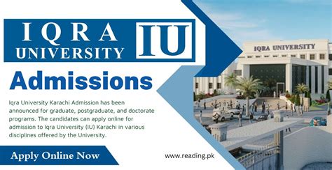 Iqra University Karachi Admission 2024 Apply Online
