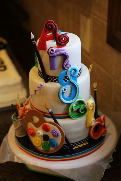 Artists Cake Artist Cake Celebration Cakes Party Cakes