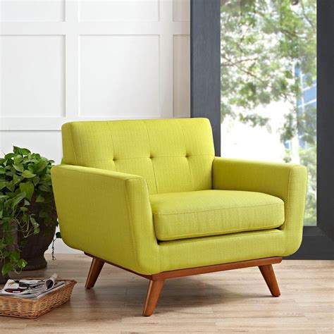 Overstock.com has been visited by 1m+ users in the past month MODWAY Engage Upholstered Armchair in Wheatgrass-EEI-1178 ...