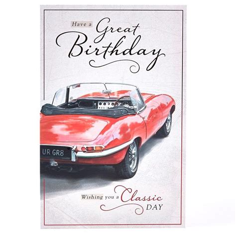 Buy Birthday Card Classic Red Sports Car For Gbp 099 Red Sports
