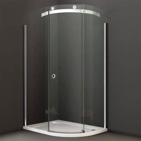 merlyn series 10 offset quadrant shower door 1200mm x 900mm 10mm smoked glass right handed