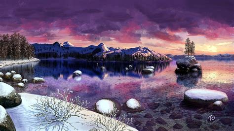 14 Winter Lake Tahoe Desktop Wallpaper Basty Wallpaper