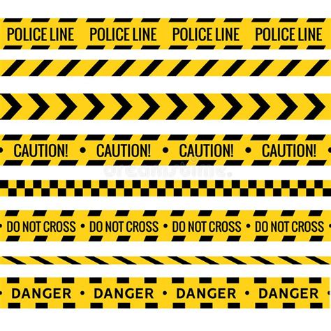 Caution Tape Stripe Danger Line Police Hazard Do Not Cross Yellow Tape