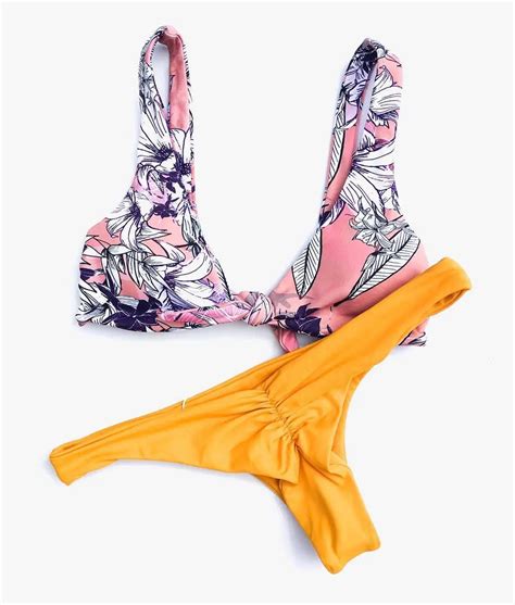 2018 printed ladies bikini push up halter strappy women swimsuit thong sexy swimwear bikini set