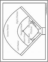 Baseball Coloring Diamond Pdf Printable Worksheet Colorwithfuzzy sketch template