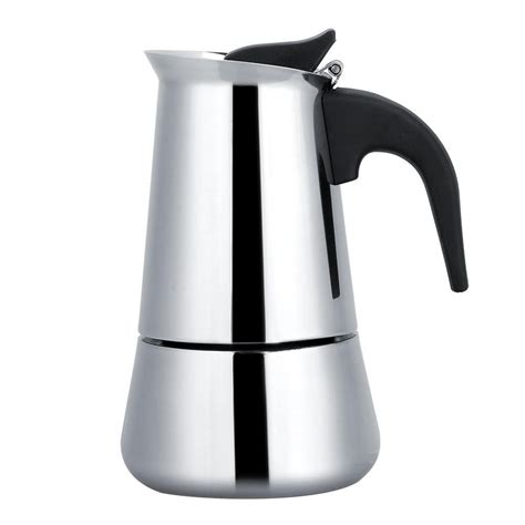 Mgaxyff Portable Stainless Steel Coffee Pot Moka Espresso Maker Mocha