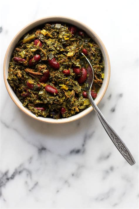 Ghormeh sabzi is delicious persian beef and kidney bean stew loaded with greens and herbs like spinach, cilantro, fenugreek, and parsley. Slow-Cooker Ghormeh Sabzi | Iranian recipes, Iranian ...