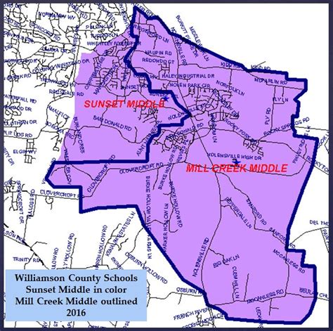 Mill Creek Middle School Zoning Proposal Nolensville Williamson