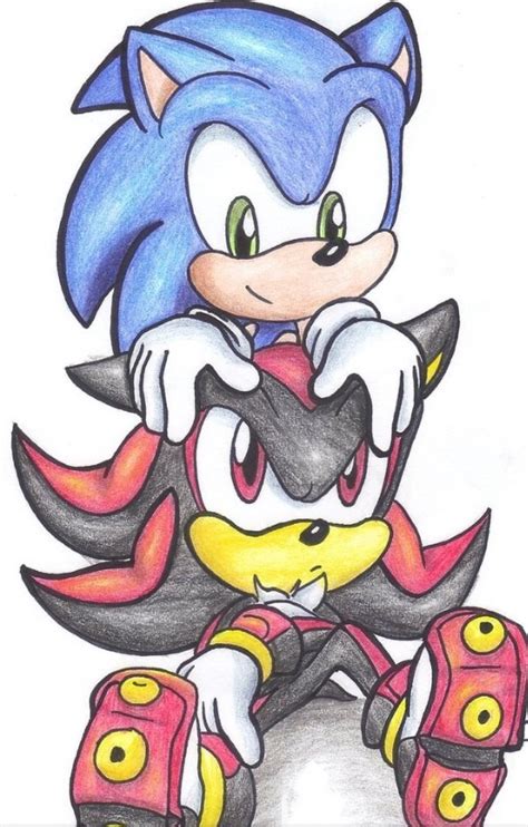 It was revealed at sonic's inauguration into the walk of game. Baby sonic and shadow the hedgehog by Shadicthewerepup on ...
