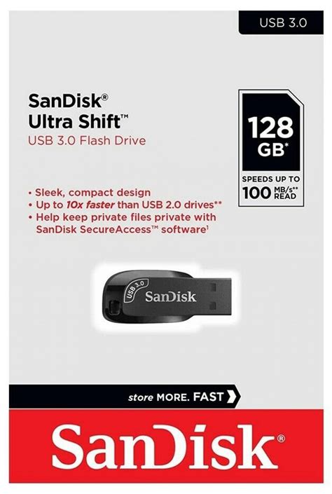 Pendrive Usb Sandisk Ultra Shift 128gb Usb 3 ⋆ Starware