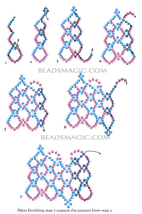 Free Beading Pattern For Necklace Selene Beads Magic
