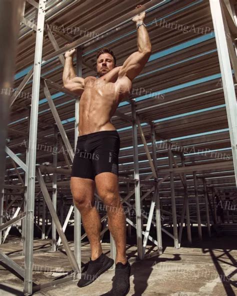 Male Model Print Muscular Handsome Beefcake Shirtless Hunk Hot Man Strong N1027 £440 Picclick Uk