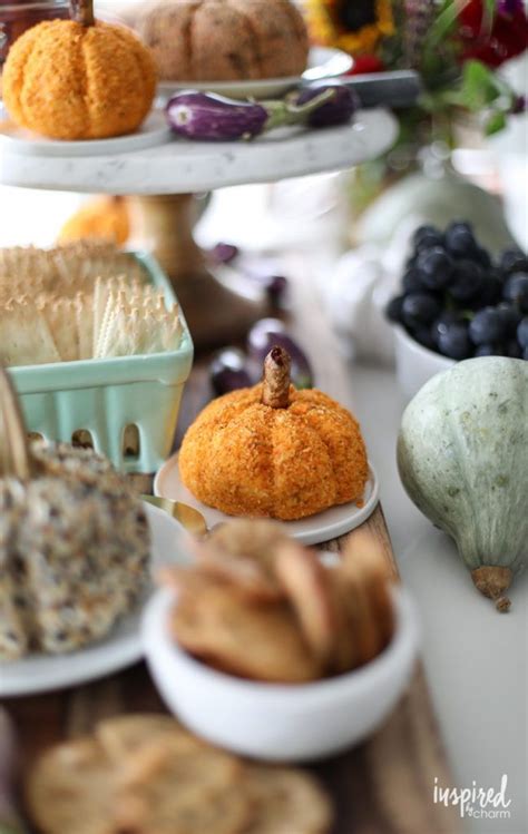 A Fall Inspired And Pumpkin Shaped Cheeseball Recipes For Entertaining