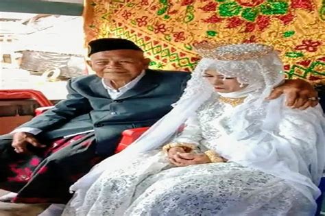 Luar Biasa Viral Di Medsos Kakek Usia 103 Tahun Nikahi Gadis 30 Tahun