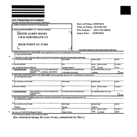 Fillable Ucc Form Printable Forms Free Online