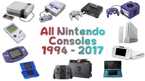 All Main Nintendo Consoles Trailers 1984 2017 Youtube