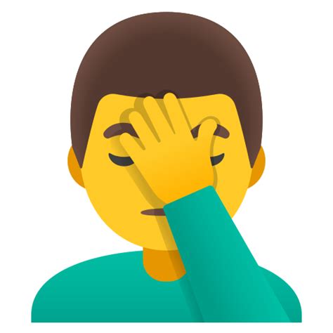 Face Palm Emoji Png Picture Facepalm Emoji Man Face Palm Png Free The