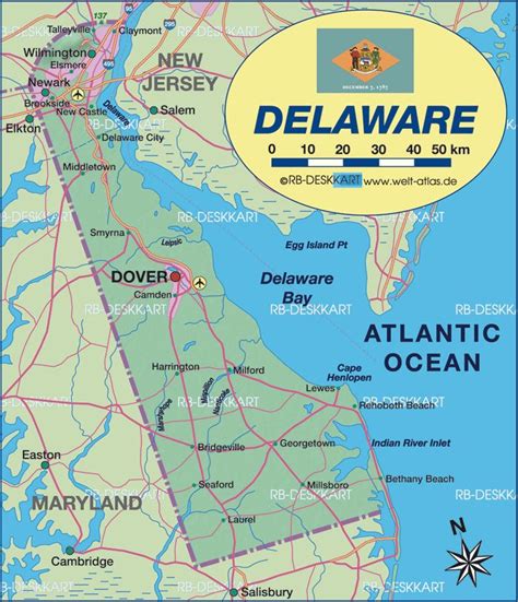 Delaware On Usa Map Map Of Counties In California