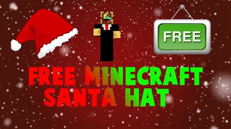 How To Add Santa Hat On Minecraft Skin Free Youtube