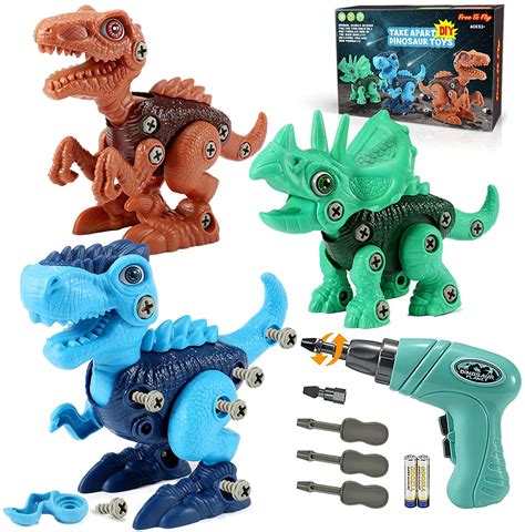 Toys And Hobbies 3pcs Childrens Assembly Diy Dinosaur Toy Puzzle Kids
