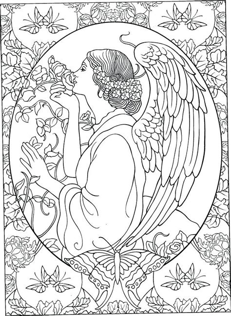 Temperatures sure dropped haven't they? angels coloring pages print colouring pages coloring book angel crafts fair lady art fair adult ...