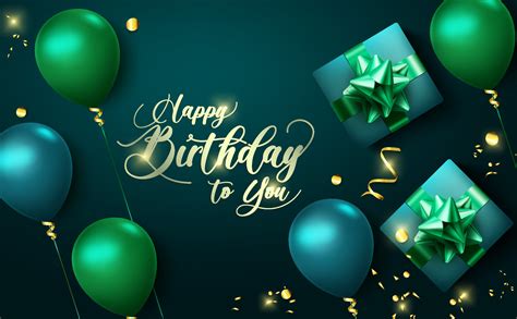 Happy Birthday Vector Banner Background Happy Birthday To You Text