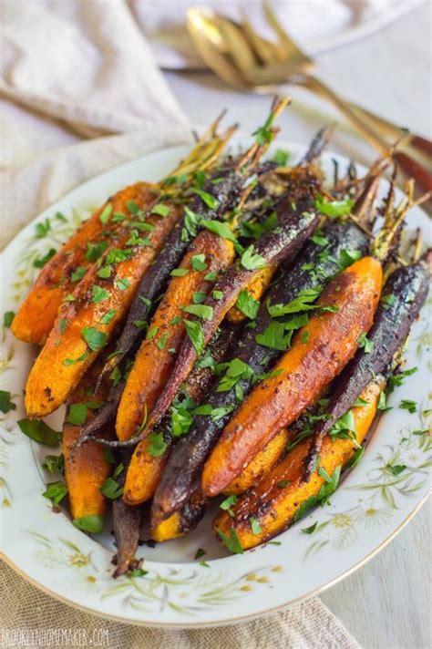 Maple And Dijon Glazed Roasted Carrots Recipe Tri Colored Carrots