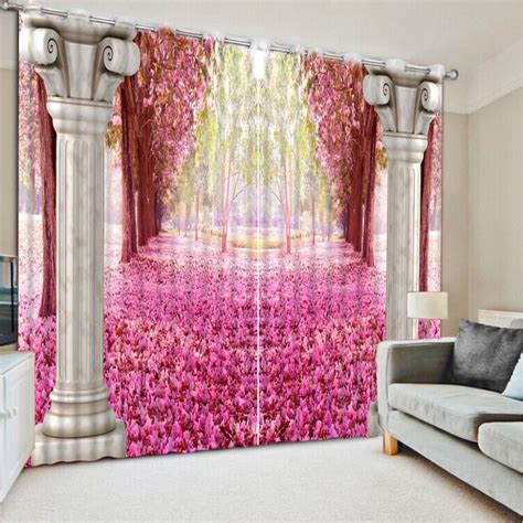 Noennamenull 3d Printing Curtains Variety Of Lifelike Scenery Curtains Bedroom Living Room