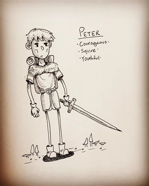 Sketch 3916 Peter Sword Squire Backpack Courageous Youthful
