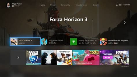 The Next Xbox One Dashboard Update Lets Players Customize Their Home Screen