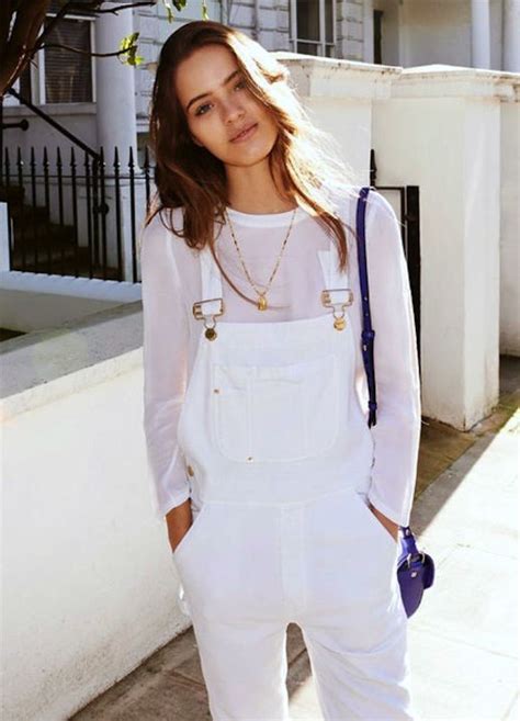 17 Ways To Wear White Overalls White Dungarees White Overalls Outfit