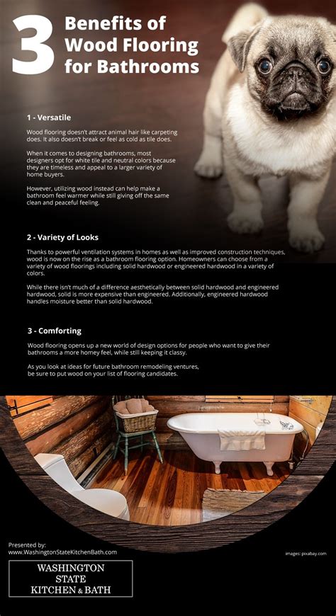3 Benefits Of Wood Flooring For Bathrooms Infographic