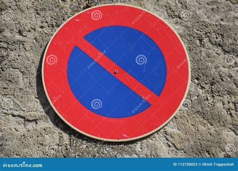 Restricted Parking Zone From France Stock Image Image Of Zone