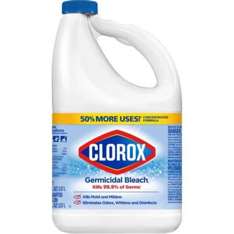Clorox Regular Scent Germicidal Bleach 121 Oz Total Qty 3 Case Of