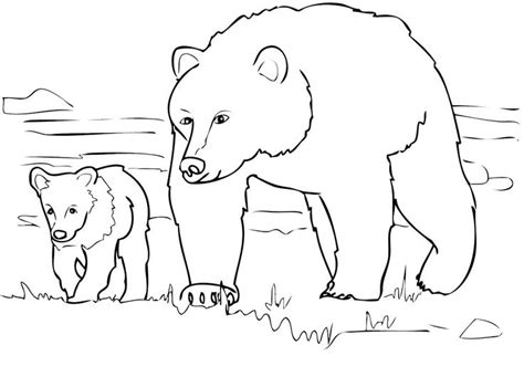 Some of the coloring page names are alaskan grizzly bear coloring coloring, big bear coloring bear coloring coloring grizzly bear, best bear outline 6964, animal coloring nature coloring, how to draw grizzly bears google search animal coloring coloring house, grizzly bear coloring zoo animals, grizzly bear coloring, spirit. Grizzly Bear Family Coloring Page | Bear coloring pages ...